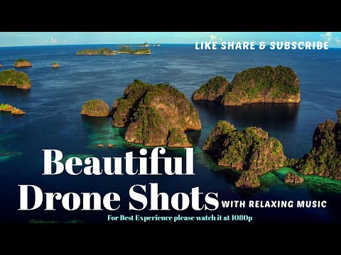 Beautiful Nature Drone Shots with Relaxing Music [Must watch in Full HD]