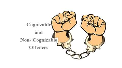 Cognizable and Non-Cognizable Offences in Hindi